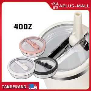 Tutup Botol Stanley Tumbler Reusable Untuk 40 OZ Stanley Leak-Proof Tutup Stanley 40oz Bahan Plastik