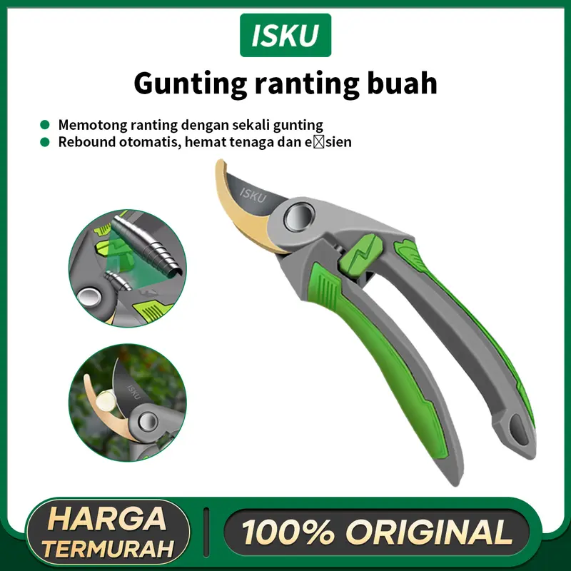 ISKU Gunting Dahan 8 Inch Dan Ranting Bunga Tanaman Gunting Kebun/Pruning Shears Alat Potong Dahan Gunting Tanaman 0
