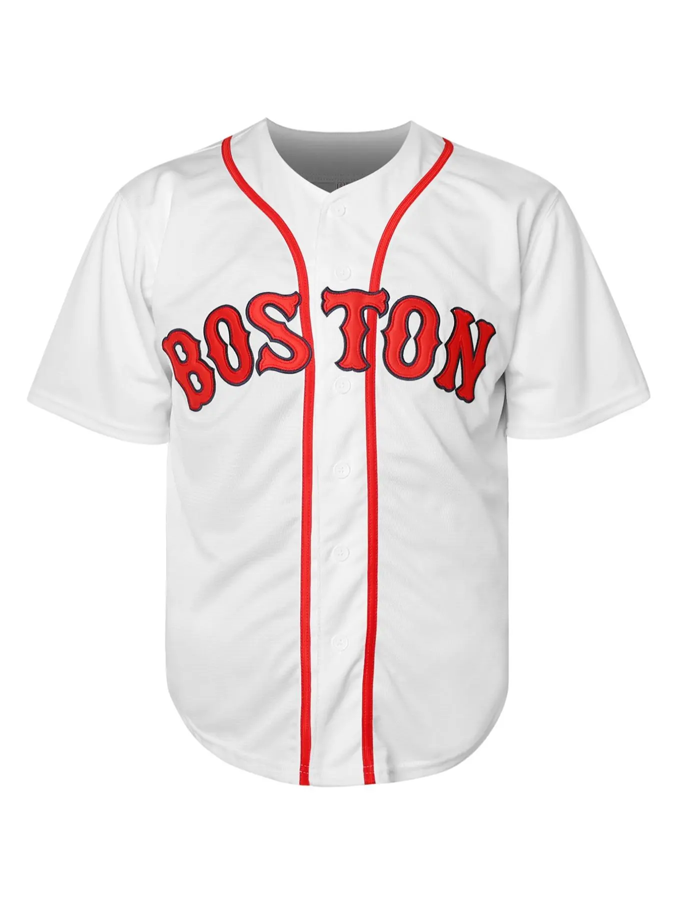 Men's Letter Embroidery Contrast Binding Baseball Jersey, Casual Loose Short Sleeve V Neck Baseball Top for Training & Competition, Sportswear for Men