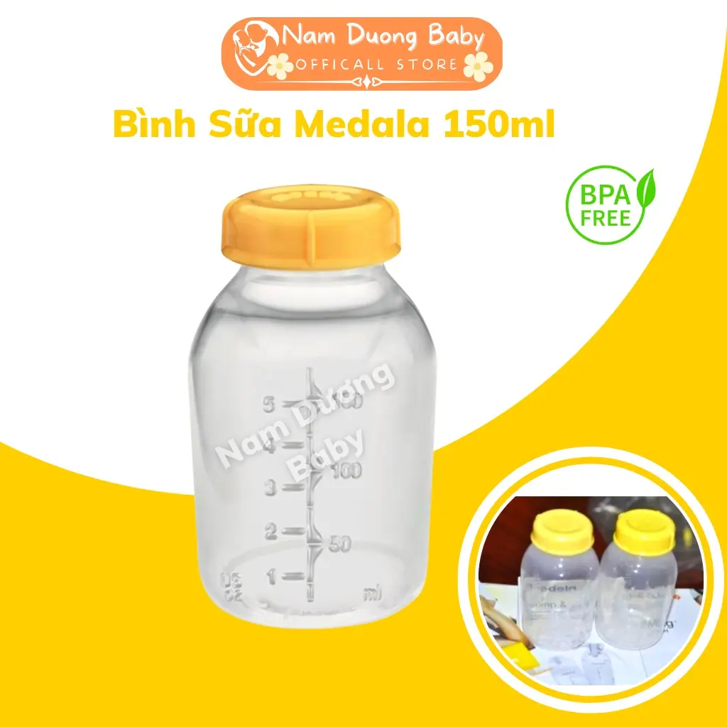 Bình Sữa Medela 150ml Hàng Chính Hãng, Mới 100% Dùng Trữ Sữa, Hút Sữa Cho Các Dòng Máy Hút Sữa Medela Đựng Sữa Bột Voi Đựng Sữa Bột Voi