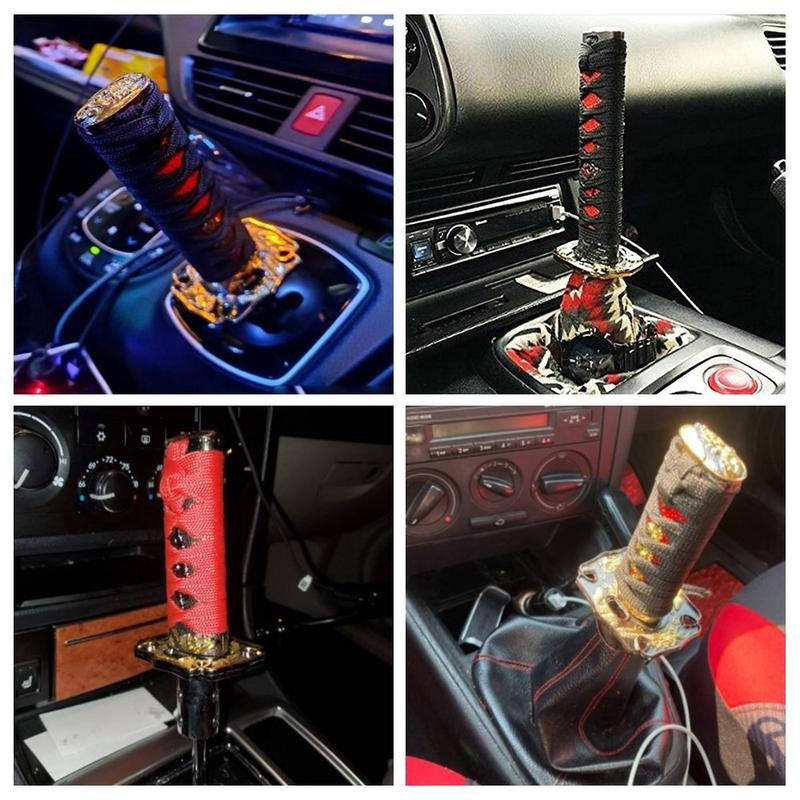 150/200mm JDM Katana shift knob Samurai Sword shift knob, with 4 adapters, suitable for most manual and automatic car decoration accessories 4