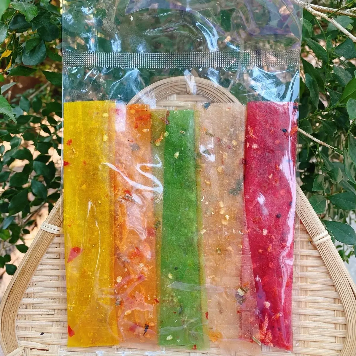 Bánh Tráng Dẻo Cuốn Hành Phi Ngũ Sắc Minh Nhựt