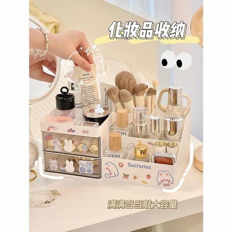 Hộp đựnġ bút để bàn 3 tầng kệ để đồ văn phòng decor bàn làm việc chia ngăn kéo đa năng - TẶNG KÈM STICKER DÁN TRANG TRÍ 9