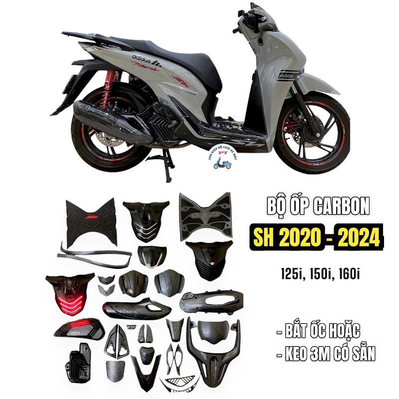 Bộ Ốp Carbon Xe SH Đời 2020 Đến 2025 125i 150i 160i - Phụ Kiện Phụ Tùng Cao Su Ốp Bảo Vệ Trang Trí Xe Máy