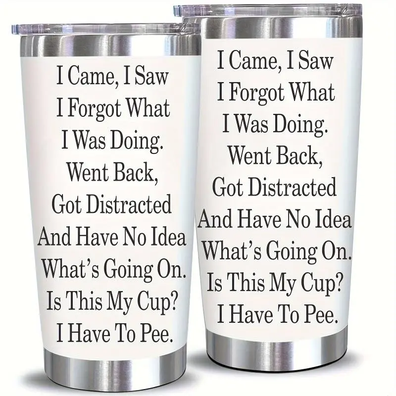 20oz Stainless Steel Tumbler with Lid, 1 Count Reusable Car Cup for Hot & Cold Beverages, Perfect Birthday & Holiday Gift 6