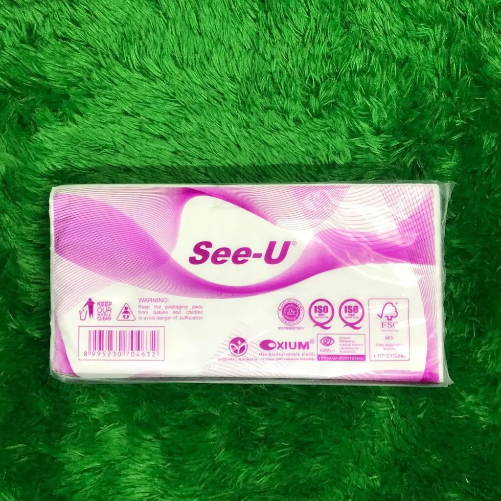 Tissue tisu tissue SEE U ECO PURPLE smart travel pack 50 sheets