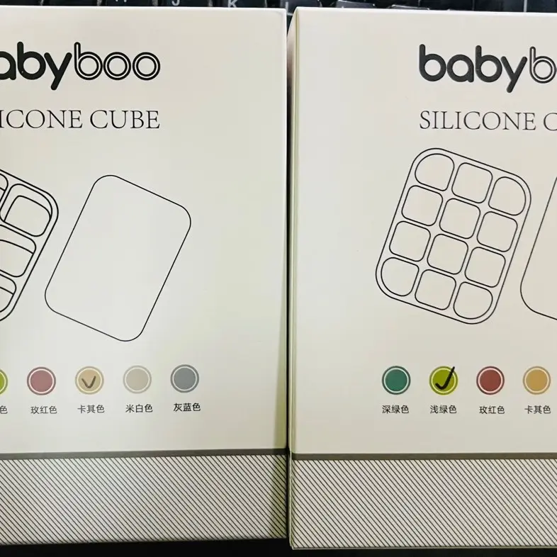 Khay silicon 6 ngăn và 12 ngăn cho bé đựng đồ ăn dặm,dễ lấy đồ ăn 6