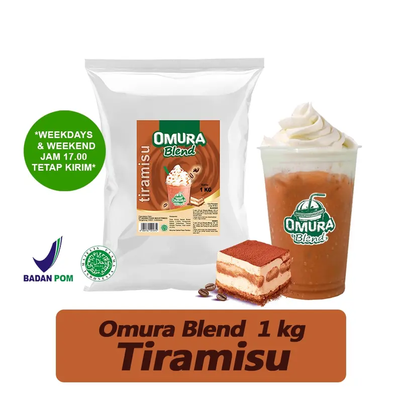 OMURA Blend Bubuk Minuman Rasa Tiramisu Powder Drink 1 Kg Omura Powder 0