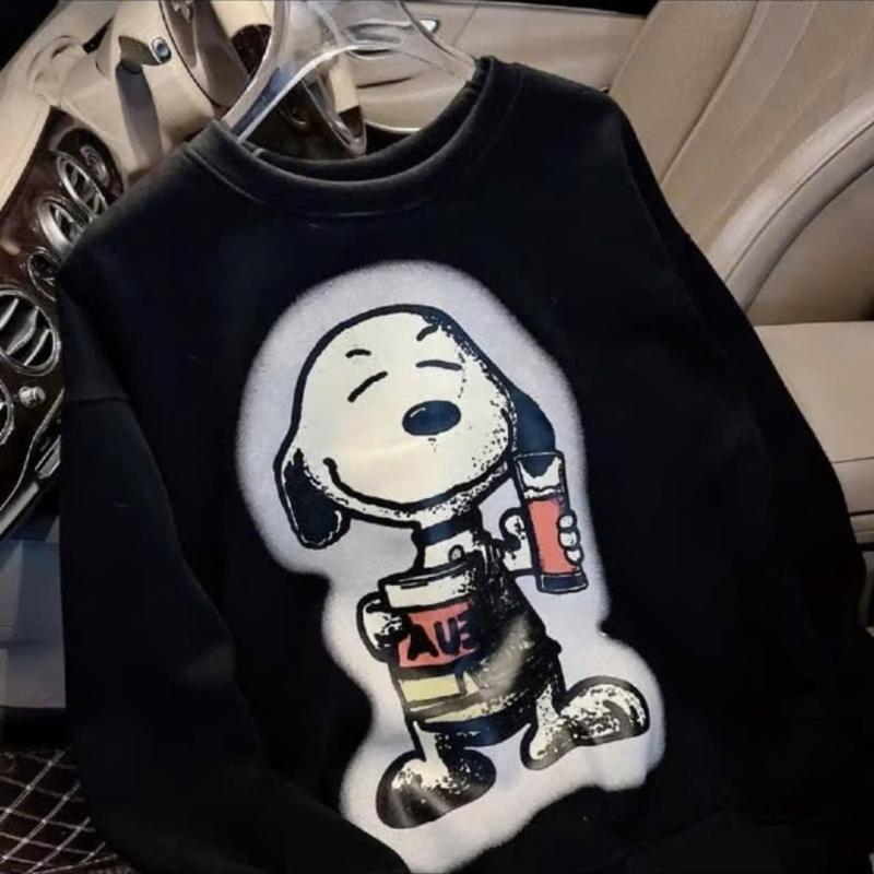 Áo nỉ sweater in hình thú cưng xinh xắn năng động Samin Adela Cổ Tròn 3