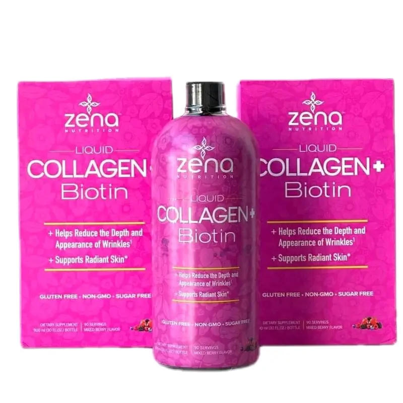 collagen zena 900ml giúp da căng mịn, giảm nếp nhăn, tóc, móng dẻo dai hơn hàng nội địa mỹ daye xa 0