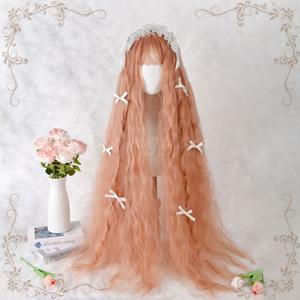 かつら女性ロングヘアロリータCHAOロング水のうねりコーンカールライトプラチナ cos ユニバーサルシミュレーションフルヘッドギアスタイル