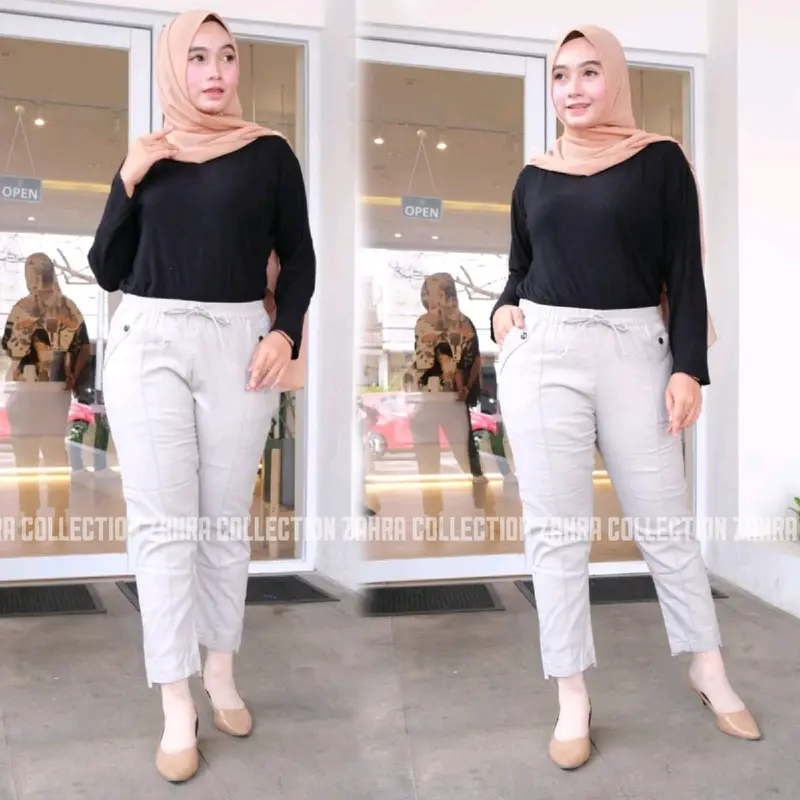 Celana Kantor Cutbray Import Wanita Nyaman Street All size Cewek 5