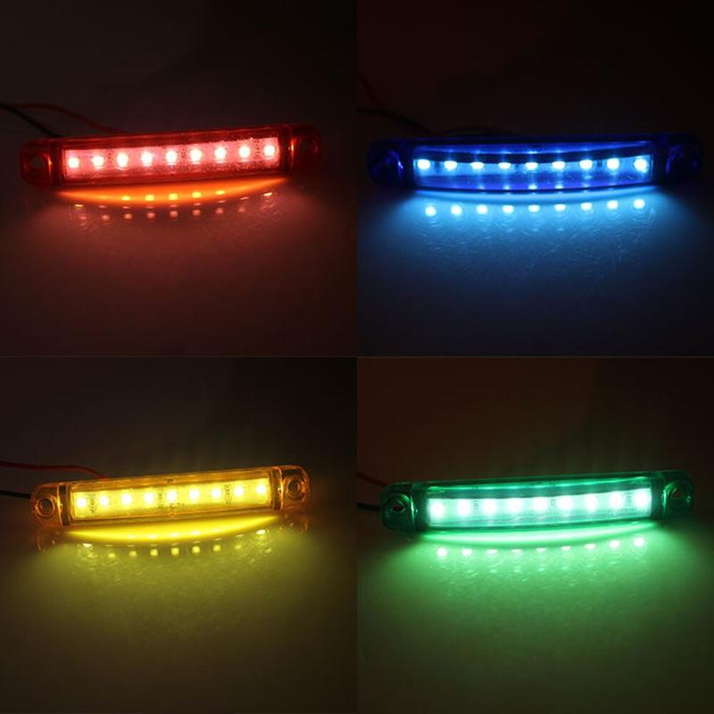 Product Introduction of 9 LED Truck Side Marker Indicators Light External Signal Lamp Trucks Car Lorry Signal Brake Rear Warning Tail Light 8