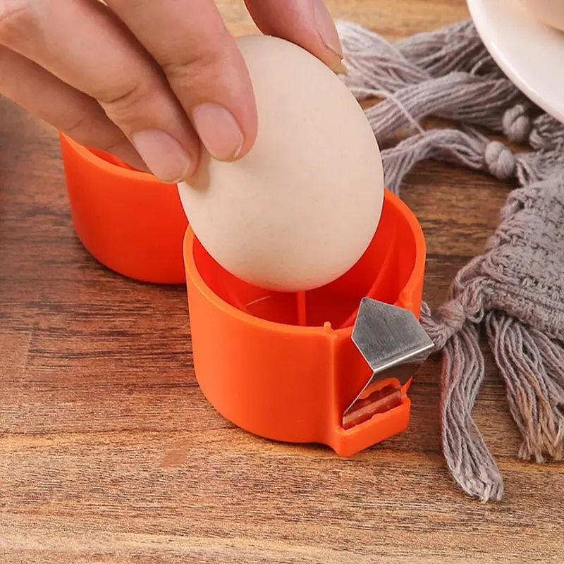 Portable Plastic Egg Opener, 3 Counts Quick Egg Cracker, Stainless Steel Kitchen Gadget, Household Kitchen Cooking Essentials, Home Kitchen Accessories, Kitchenware 4