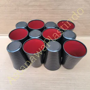 LUSINAN Gelas plastik motif ulir model ramen New Cornelius Japan style serbaguna