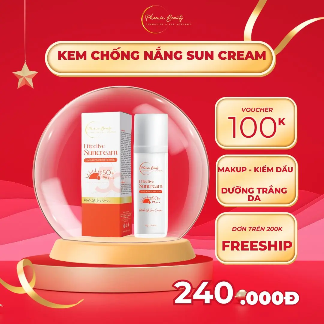 Kem Chống Nắng Phổ Rộng 3 màng lọc Uvb Uva Spf50 PA+++
