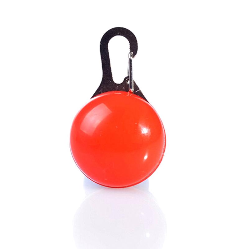 Mini pet dog cat puppy LED flashing collar safety night light keyring pendant 6