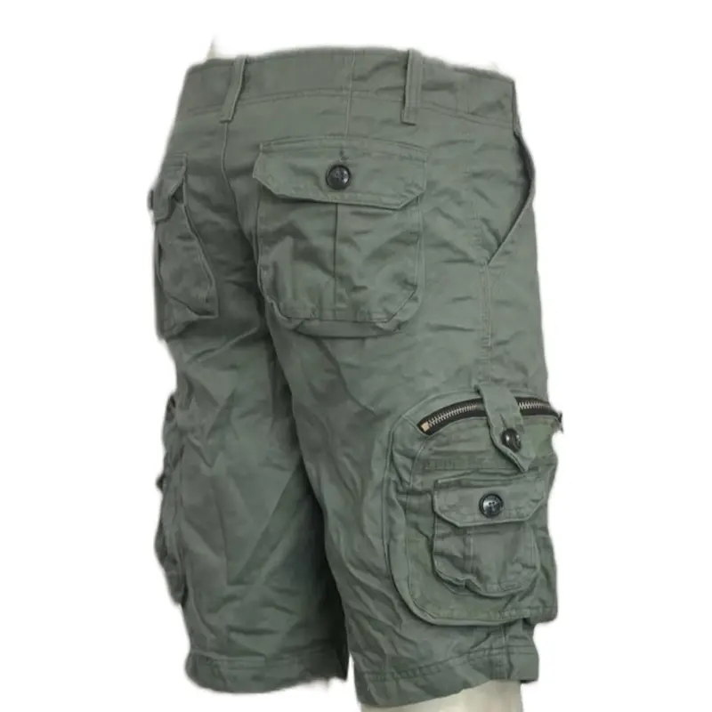 Quần short túi hộp , nút nhựa kéo đồng
