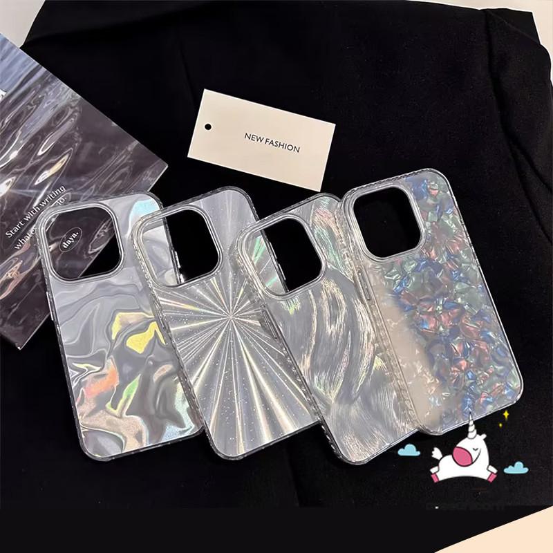 Caseunicorn Casing Hp Untuk Realme Note 60 C63 C61 C51 C53 C12 C65 C67 C51s C55 Note 50 C25s C21 C25 C15 C11 C17 C35 C25Y C21Y C31 C20 C30 11 9i 5i 6i 5 7 C33 5s Narzo N63 N61 Mewah Sederhana Laser Bulu Riak Air Anti Kejutan Soft Case