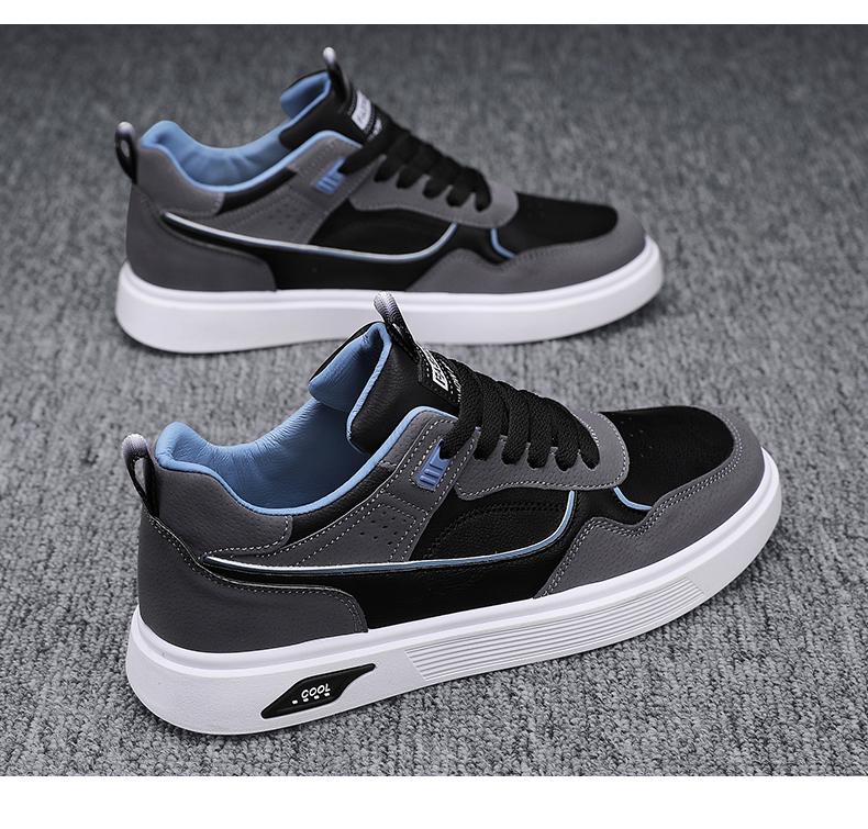 Product Introduction of Labor Protection Men's Shoes Summer 2025 New Waterproof Non-slip Leather Panel Shoes Men's Casual Sports Work White Trendy Shoes 20