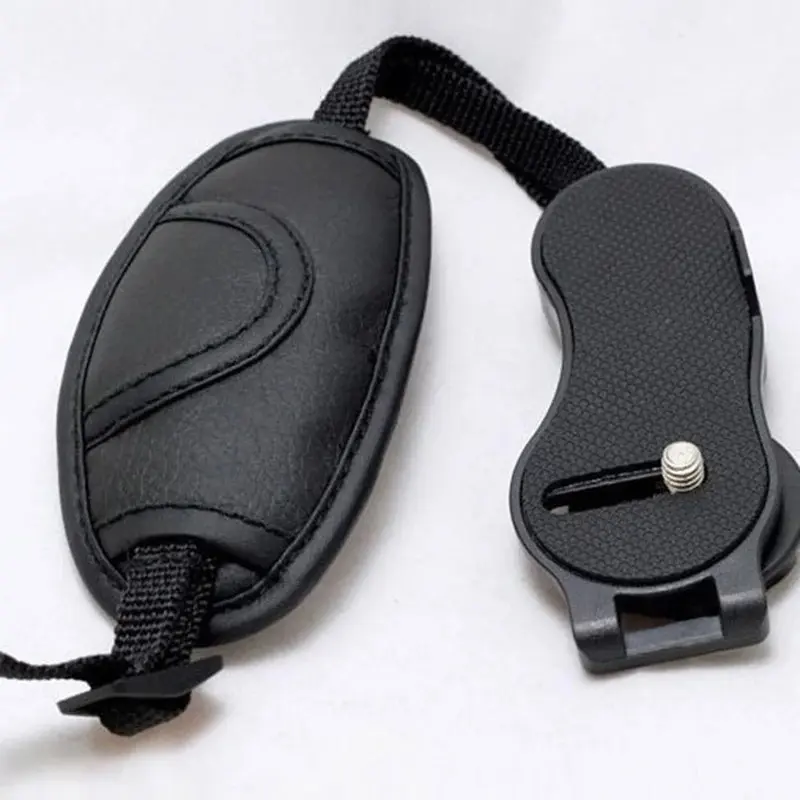 1pc Camera Hand Wrist Quick Release Grip Soft PU Leather Hand Strap For DSLR Cameras Photography Accessories Security Smartphone