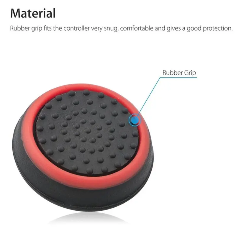 Nắp Cần Điều Khiển Chống Trượt Tương Tự Trò Chơi, Bộ 4 Cái, Phụ Kiện Bọc, Dành Cho Tay Cầm Ngón Tay Cái PS3, PS4, XBOX Một, Tính Năng 360 6