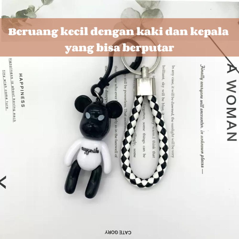 Gantungan Kunci Tali Hitam Putih Lucu dan Edukatif untuk Anak TK PAUD Aksesori Fungsional Melatih Kreativitas dan Motorik Halus Cocok untuk Hadiah Ulang Tahun Souvenir Anak Laki Laki dan Perempuan Usia Dini