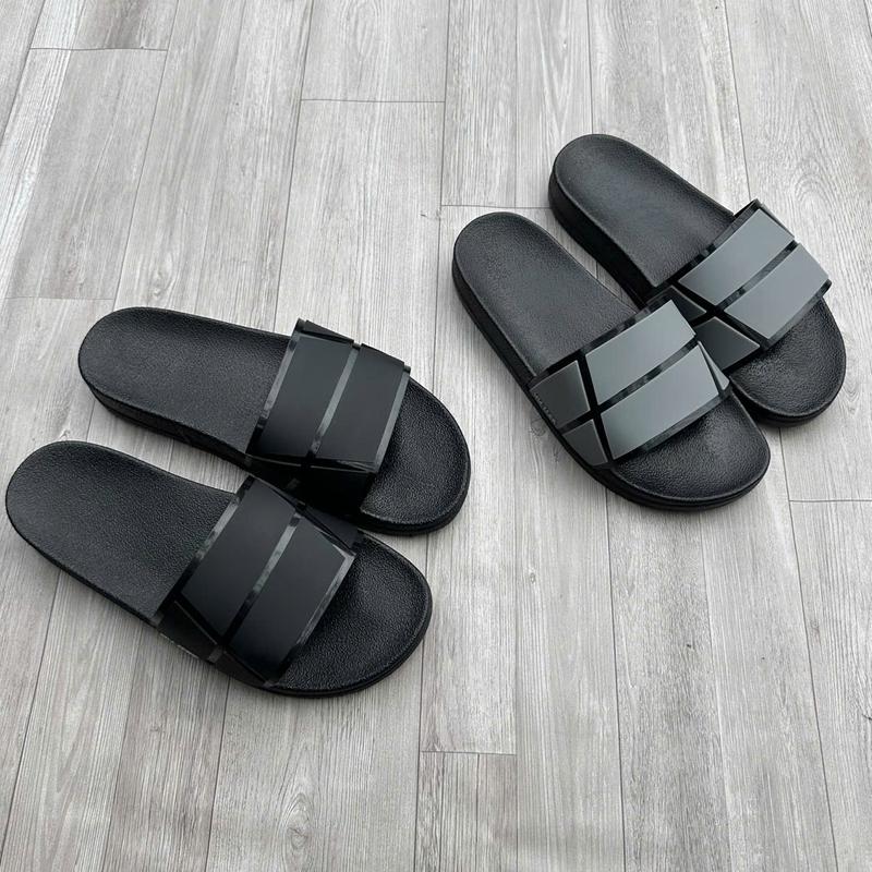 Dép Nam Nữ Quai Ngang HH MAN .có 3 màu, đen tréo bóng . xám tréo bóng .tráng réo bóng Cao Su Slipper Dép Lê dép nam đẹp boy phố đế cứng