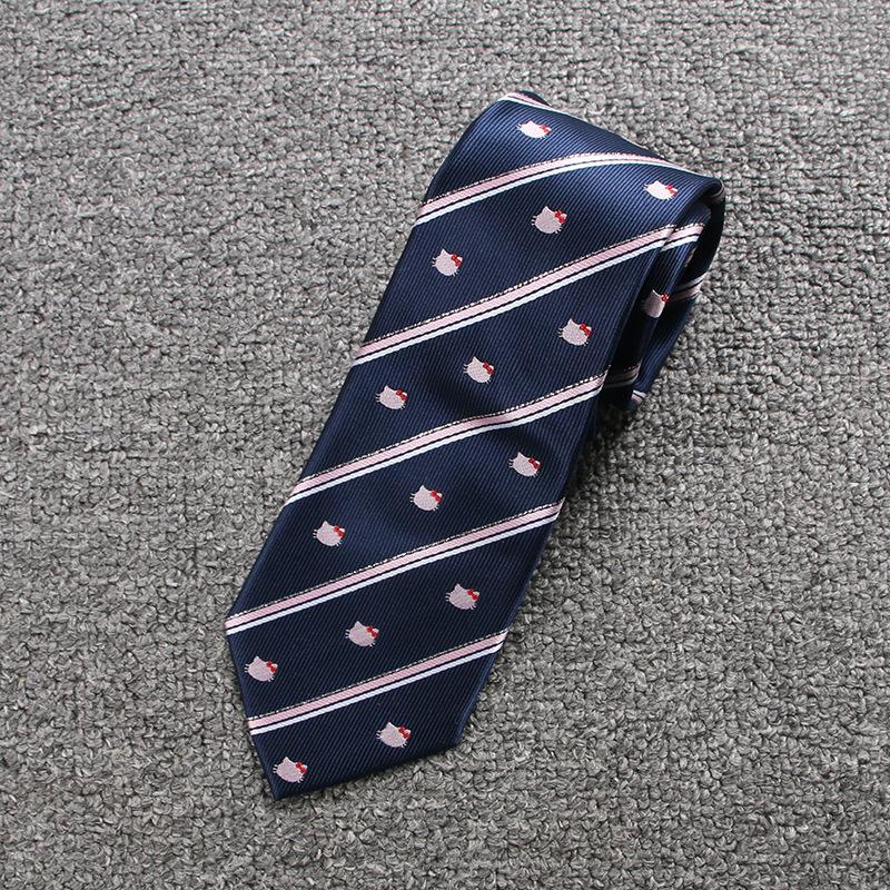 New Japanese JK Uniform Bow Tie Jacquard Cartoon Pattern Bow Tie Sweet Cute All-Match Bow Tie 4