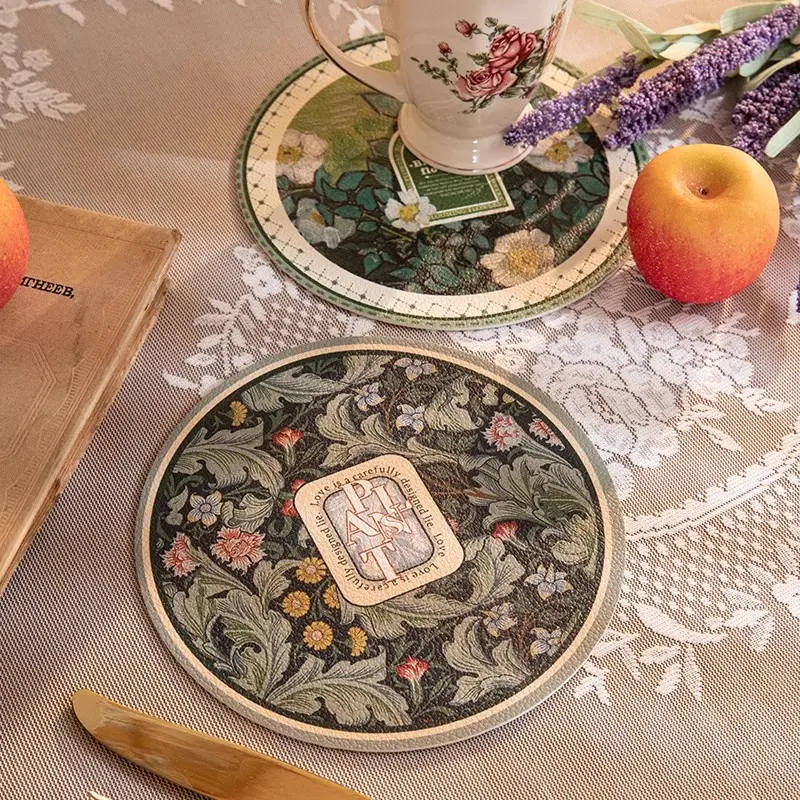 Tấm Tấm Lót Đĩa Chống Trượt Chống Thấm Nước Tấm Đế Lót Ly Tròn, Tấm Lót Bàn Cách Nhiệt, Đồ Dùng Gia Đình 1