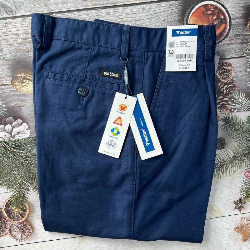 Quần kaki việt tiến 1ly phom regulr