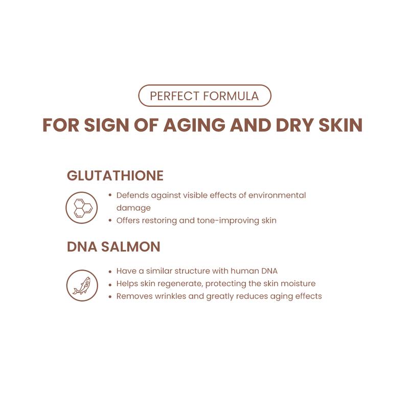[Beauty Lux Skin] [2pcs] DNA SALMON Mochi Skin Serum + Miraculous Peeling Serum | Perawatan Tanda Penuaan Anti Aging Eksfoliasi Pencerah Wajah 7