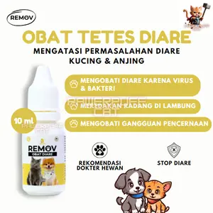 PPC Remov OBAT DIARE 10ML Anti Infeksi Pencernaan Lambung Kucing Anjing Mencret Muntah Lemas