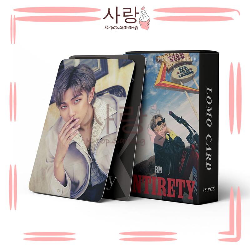 55cs BTS RM《ENTIRETY》Sky LOMO Card Set Collection Kpop Jungkook RM Suga Jimin J-Hope V Jin Glossy Games Photocard Photocards Foto Card Album Photocard Kpop Kad