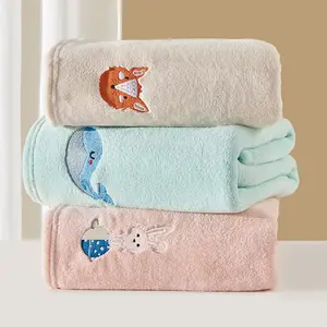 WNDR Handuk bayi tebal lembut | Handuk anak Selimut Bayi bahan katun lembut ukuran 80 x 100 cm