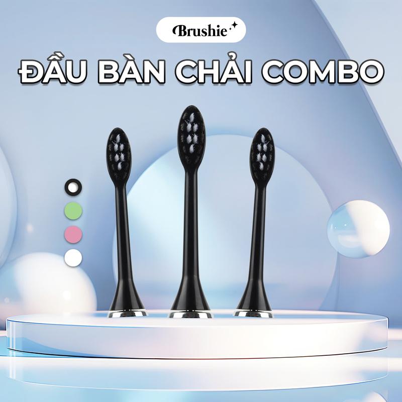 [LIVESTREAM] Set 3 đầu thay thế chính hãng - [ Bàn chải điện Brushie Ultra ] Nữ- Nam