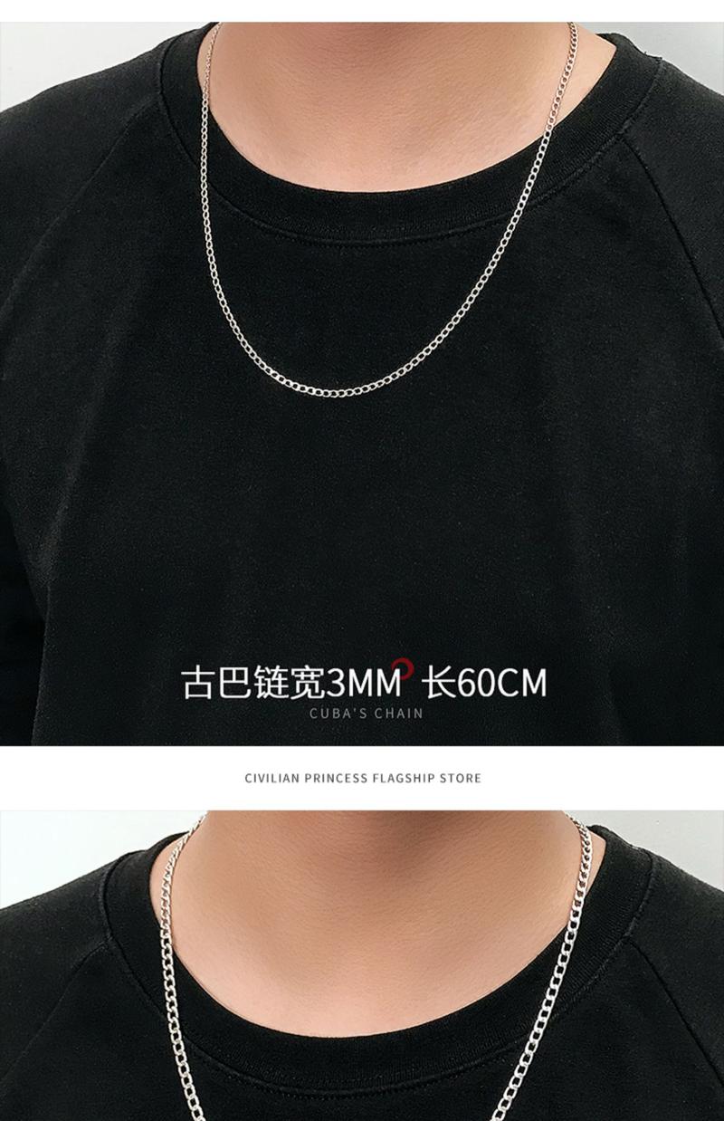 Product Introduction of Vòng Cổ Cuba Nam, Dây Chuyền NK Bằng Thép Không Gỉ, Vòng Cổ Thép Titan 304, Nữ, Phong Cách Hiphop, Hip Hop Châu Âu, Phụ Kiện Đồ Trang Trí Tự Làm 8