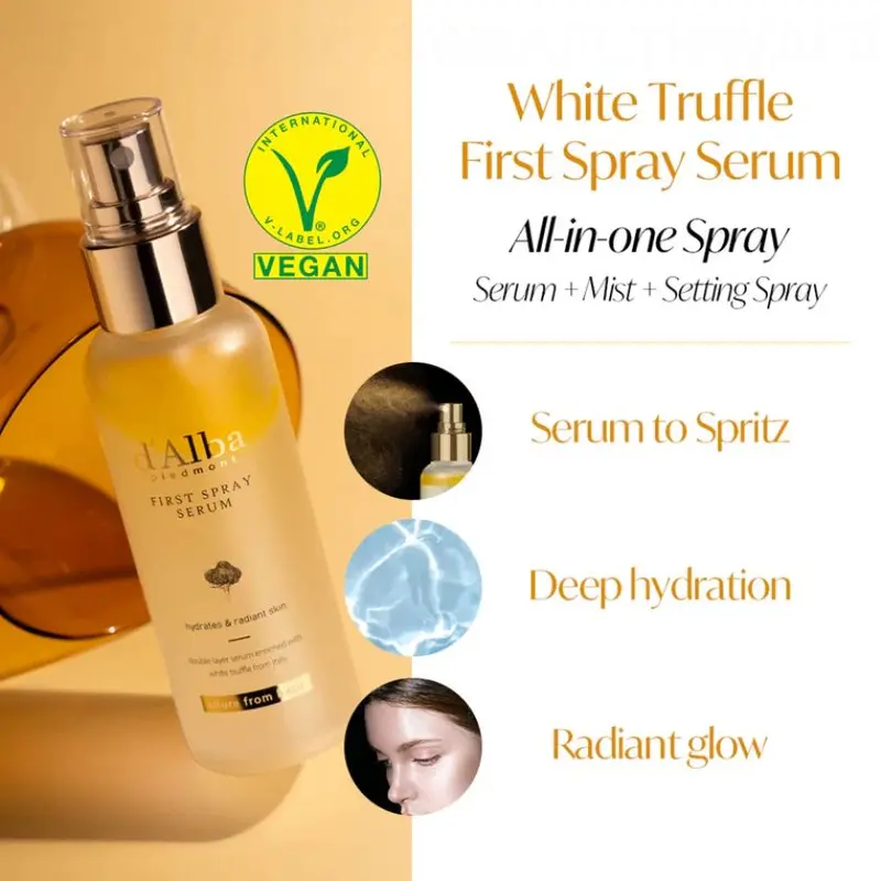 【Free Shipping】First Spray Serum Travel Duo (2 Pcs D'alba White Truffle First Spray Serum 50Ml) 28O3LE 6