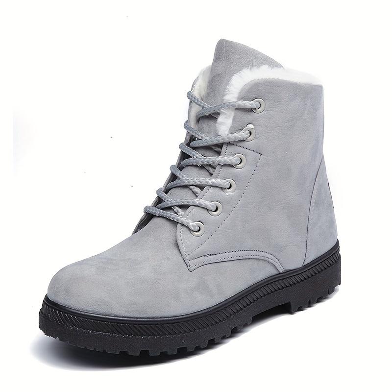 Winter Chic Ankle Snow Boots for Women - Ultra Warm Fur Lined, Breathable Fabric Insole, Durable Water Resistant Outdoor Footwear for Cold Weather 2