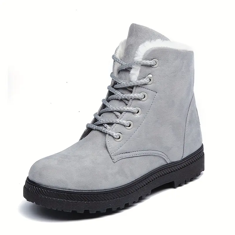Winter Chic Ankle Snow Boots for Women - Ultra Warm Fur Lined, Breathable Fabric Insole, Durable Water Resistant Outdoor Footwear for Cold Weather 2
