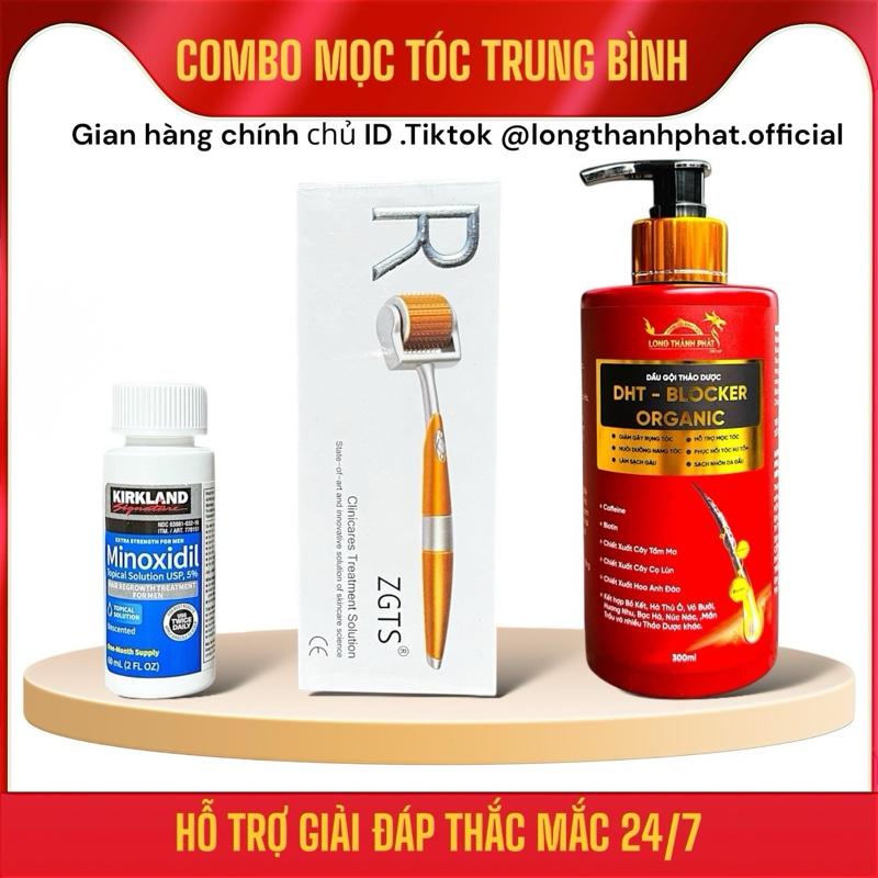 Mã 05 Combo Mọc Tóc Trung Bình. Gồm minoxidil 5% + Lăn Kim 0,5mm Hoặc 1,5mm + Dầu Gội DHT Blocker Organic 300ml .Sản Phẩm Chăm Sóc Tóc Chuyên Nghiệp,Dưỡng Tóc