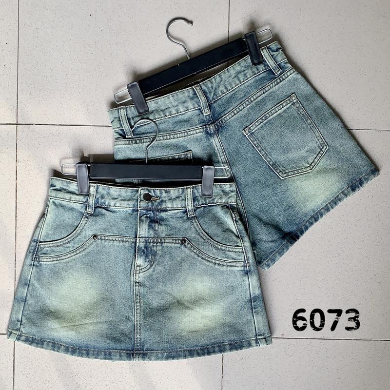  CV01 Quần Jeans Đùi Giả Váy 6073 Nữ Denim Women 