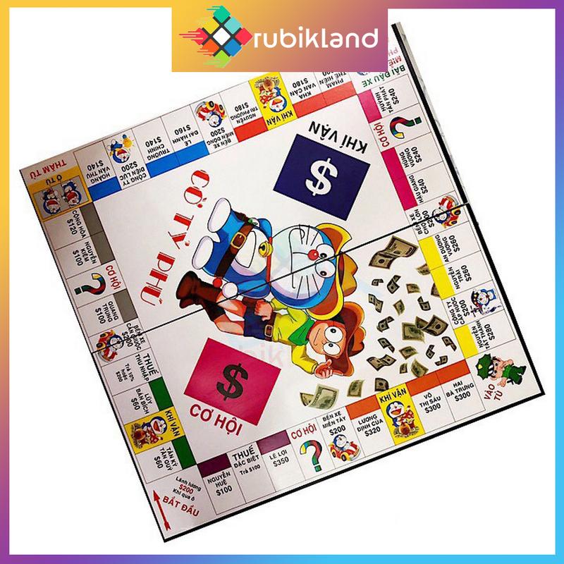 Doraemon Bộ Cờ Tỷ Phú Tỉ Phú Loại Đẹp Bản Doraemon Dễ Thương Đồ Chơi Trẻ Em Xả Stress Giải Trí