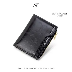 JIMS HONEY LOMBOK VERLIN WALLET PLUS - Dompet Lipat Kecil Wanita  Kartu Kulit Kartu Kulit