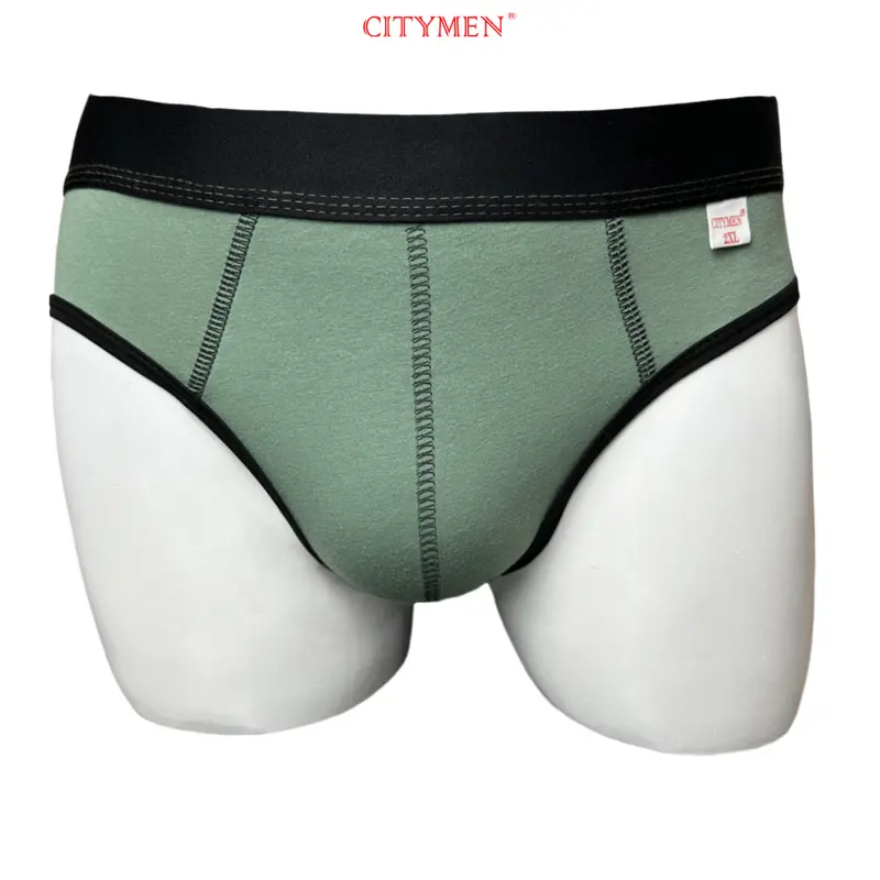 {pper}   [MUA TỪ 5 QUẦN GIÁ CÒN 12K/QUẦN] Quần Lót Nam nhiều lưng co giãn 2 chiều vải cotton hiệu CITYMEN, màu ngẫu nhiên, đồ lót - CTLZ-MULTI2C 3