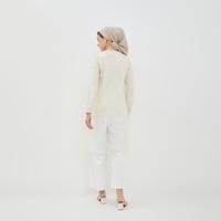 Gambar Geela X Aurelie Hermansyah - Dafina Cream Two Set Tunic (G.1768) | Tunik Wanita - putih, s dari Geela Fashion Kab. Boyolali 2 Tokopedia