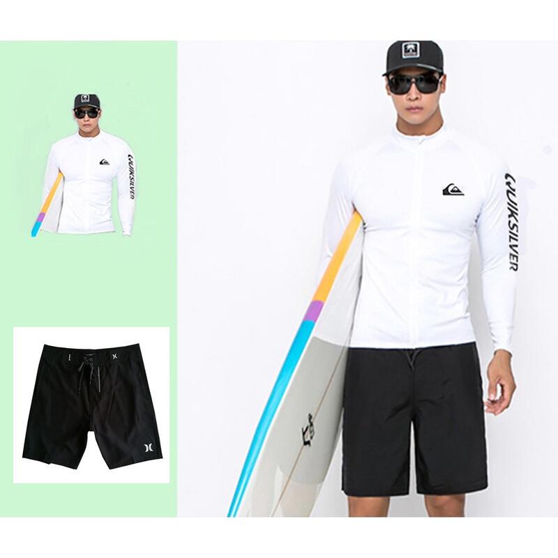Product Introduction of Diving Men's Sunscreen Long-Sleeved Shirt Quick-Drying Swimsuit Drifting Surfing Snorkeg Suit 0