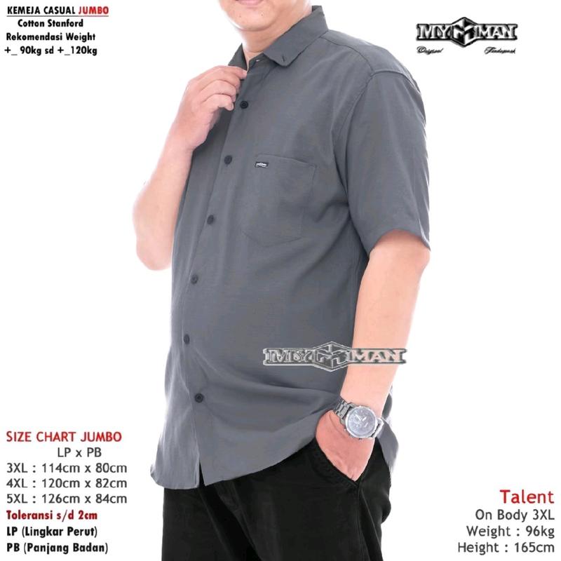 kemeja pendek jumbo original MY MAN 6