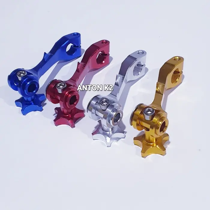 PAHA REM/TUAS REM BELAKANG VARIASI MOTOR VARIO/VARIO 125 150/SCOOPY - Silver, All size 6