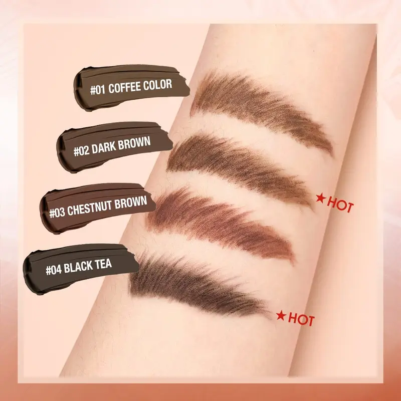 O.TWO.O Eyebrow Dying Cream Natural Pomad Gel Cream Waterproof OTWOO and not easy to be stained sharing tahan air tahan lama kering sweat proof sweatproof Alis Coklat Hitam 1